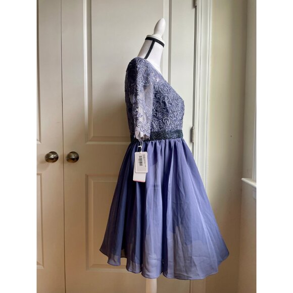 JJ's House Stormy Blue Lace Cocktail Dress - Size 12 (NWT) - Picture 2 of 10